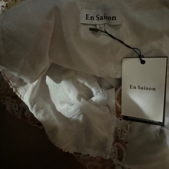 EN SAISON Presley Floral Midi Dress, Size Large, New with Tag MSRP $188 - Picture 13 of 13